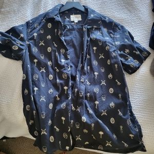 Lucky Brand short sleeves button up